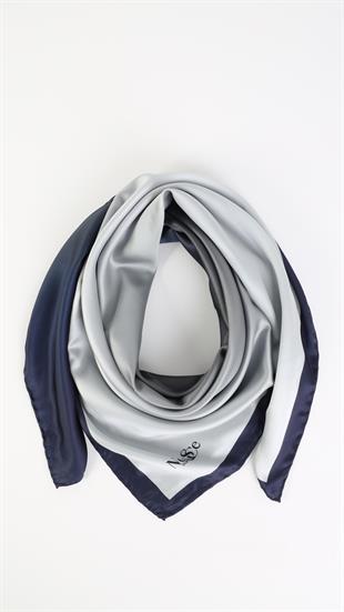 Nessce Degrade Gri-Lacivert Eşarp