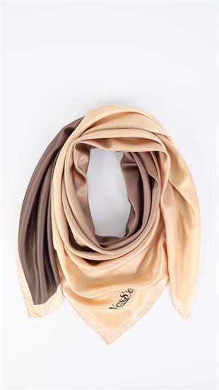 Nessce Degrade Hardal-Kahverengi Eşarp