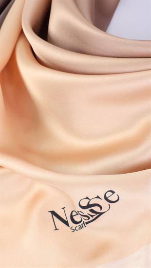 Nessce Degrade Hardal-Kahverengi Eşarp