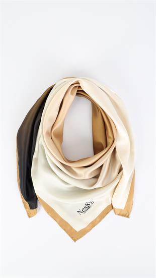 Nessce Degrade Hardal-Siyah Eşarp