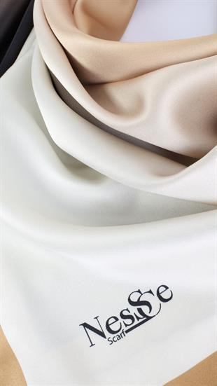 Nessce Degrade Hardal-Siyah Eşarp