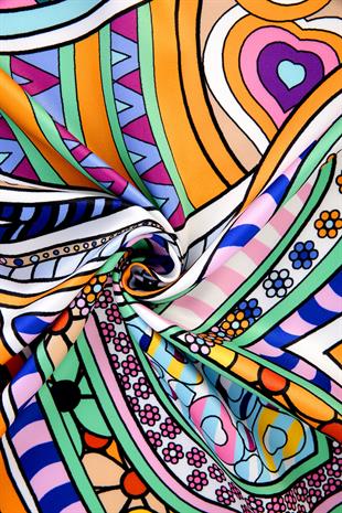 Nevina Twill Scarf Beyaz