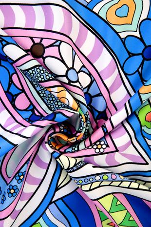 Nevina Twill Scarf Indigo