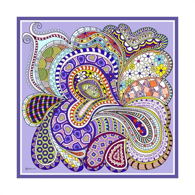 Nevina Twill Scarf Lilac