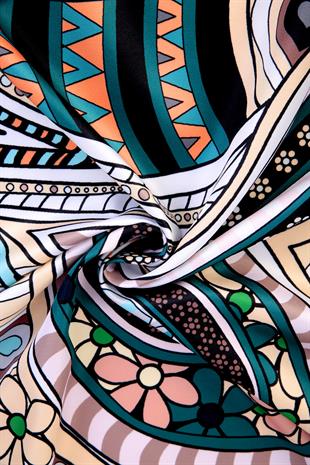 Nevina Twill Scarf Black