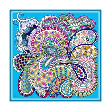 Nevina Twill Scarf Turquiose