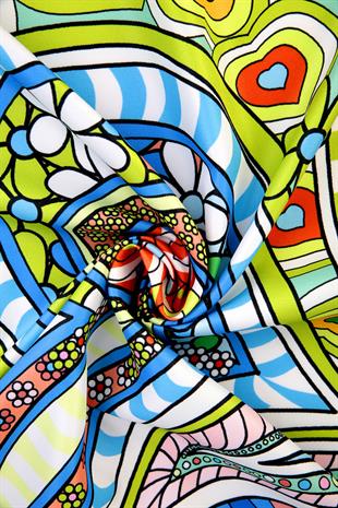 Nevina Twill Scarf Orange