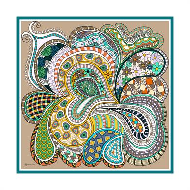 Nevina Twill Scarf Mink