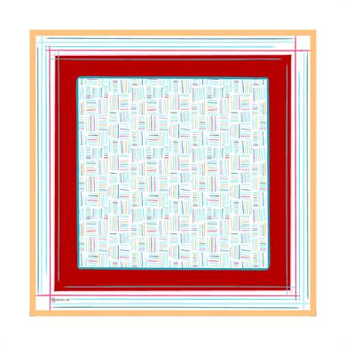 Nicci Twill Scarf Red