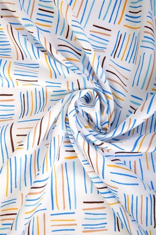 Nicci Twill Scarf Blue