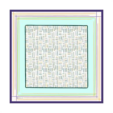 Nicci Twill Scarf Turquiose