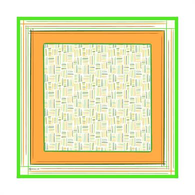 Nicci Twill Scarf Orange