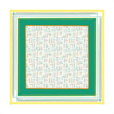 Nicci Twill Scarf Green