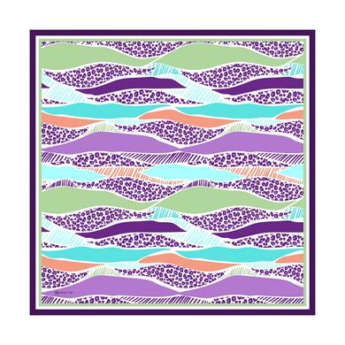 Nidale Twill Scarf Purple