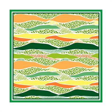 Nidale Twill Scarf Green