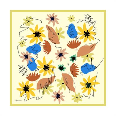 Olivia Twill Scarf Yellow