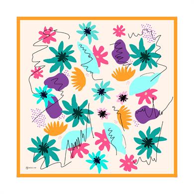 Olivia Twill Scarf Orange