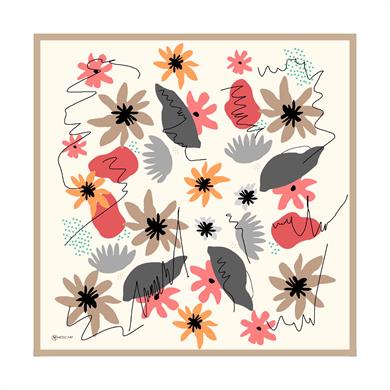 Olivia Twill Scarf Mink