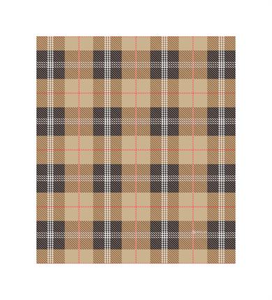 Kare Desenli Bej Saçaklı Paşmina Eşarp 109x125