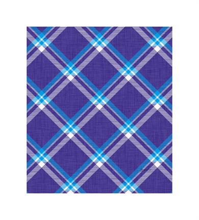 Kare Desenli Mor Saçaklı Paşmina Eşarp 109x125