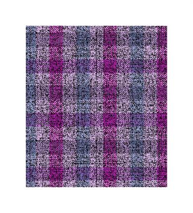 Çizgili Mor Saçaklı Paşmina Eşarp 109x125