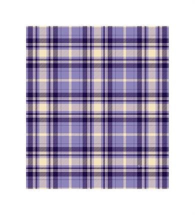 Kare Desenli Mor Saçaklı Paşmina Eşarp 109x125