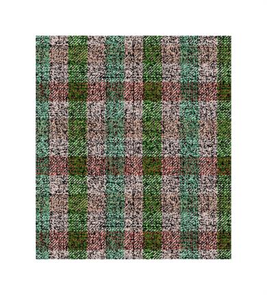 Çizgili Yeşil Saçaklı Paşmina Eşarp 109x125