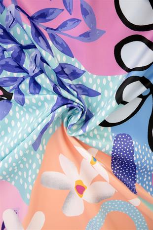 Planty Twill Scarf Pink