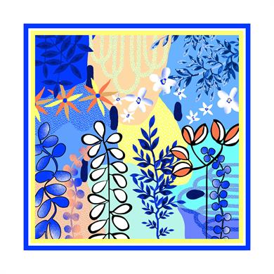 Planty Twill Scarf Sax