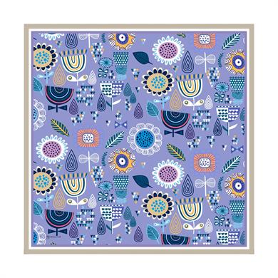 Polina Twill Scarf Blue