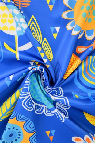 Polina Twill Scarf Blue