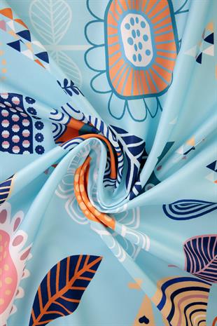 Polina Twill Scarf Turquiose