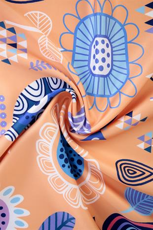 Polina Twill Scarf Orange