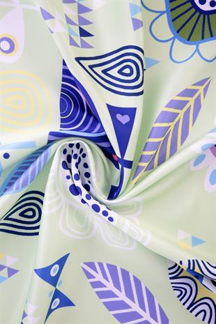 Polina Twill Scarf Green