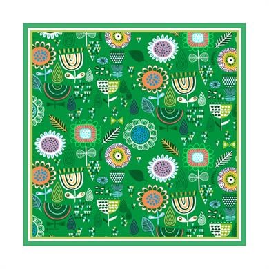 Polina Twill Scarf Green