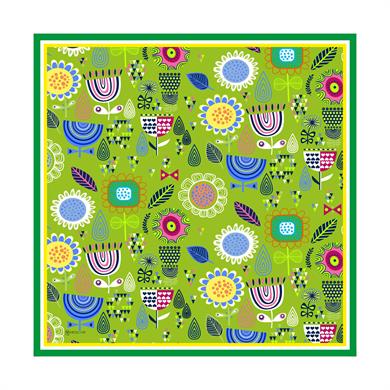 Polina Twill Scarf Green