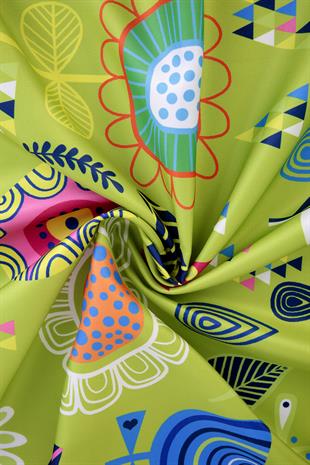 Polina Twill Scarf Green