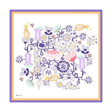 Revel Twill Scarf Beyaz