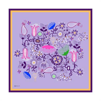 Revel Twill Scarf Purple