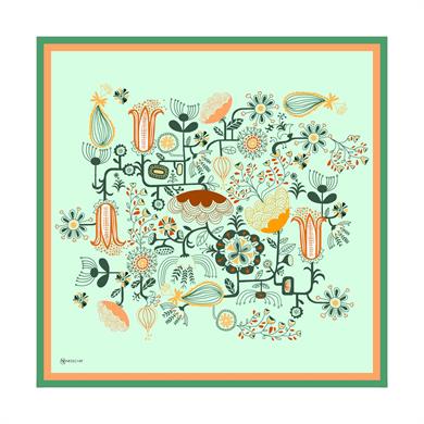 Revel Twill Scarf Green