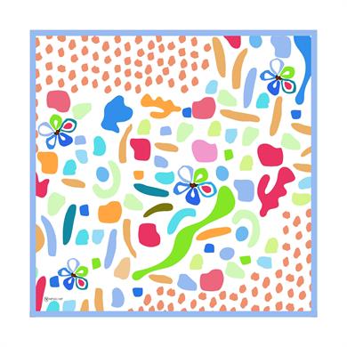 Rita Twill Scarf Beyaz