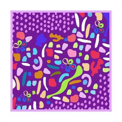 Rita Twill Scarf Purple