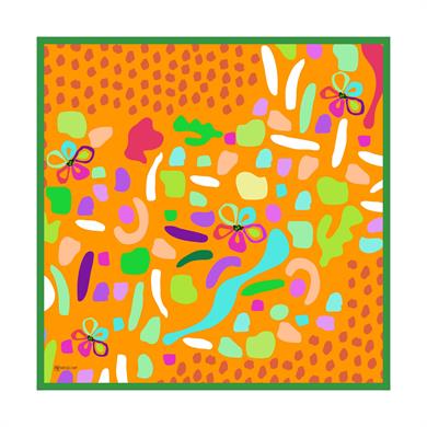 Rita Twill Scarf Orange