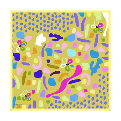 Rita Twill Scarf Oil Greeni