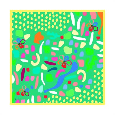 Rita Twill Scarf Green