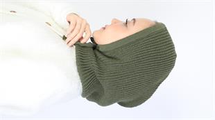 Triko Başlık Yeşil