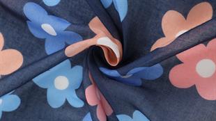 Uila Koton Şal Lacivert