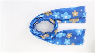 Uila Koton Şal Lacivert