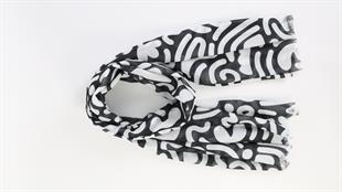 Uila Koton Şal Siyah