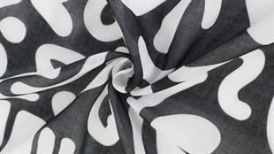 Uila Koton Şal Siyah